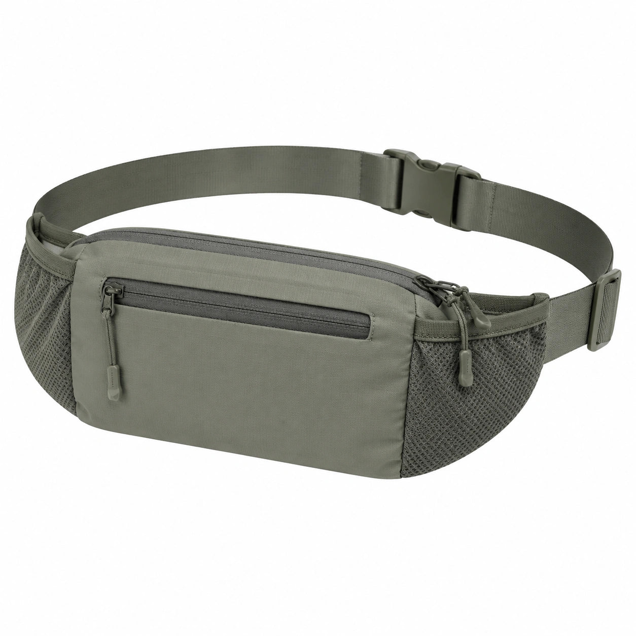 H¨¹fttasche 30 x 7 x 15 cm aus Polyester olivgr¨¹n mit Rei?verschluss und Meshf?chern