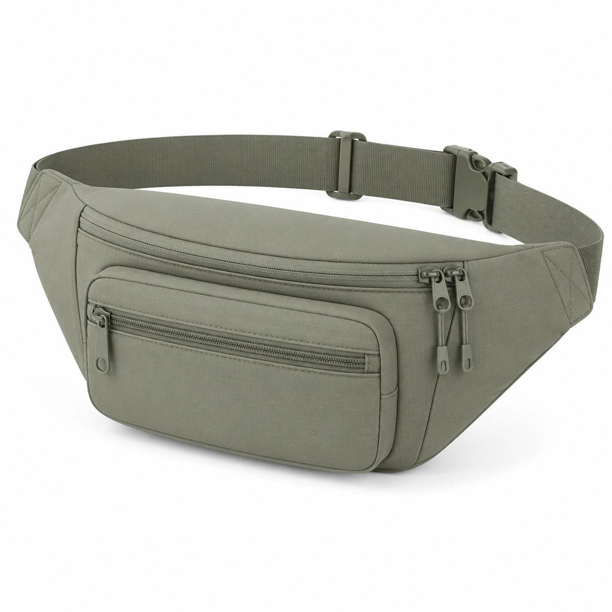 Bauchtasche 35 x 8 x 15 cm Textil Olivgr¨¹n verstellbar mit Rei?verschl¨¹ssen