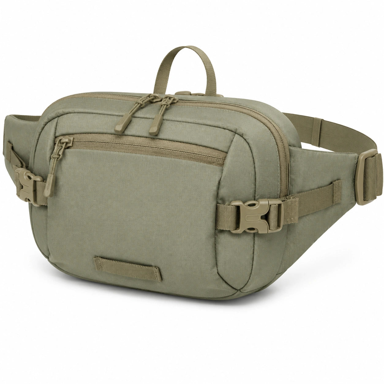 G¨¹rteltasche 32 x 9 x 18 cm Textil Oliv mit Rei?verschluss f¨¹r Alltag und Reisen