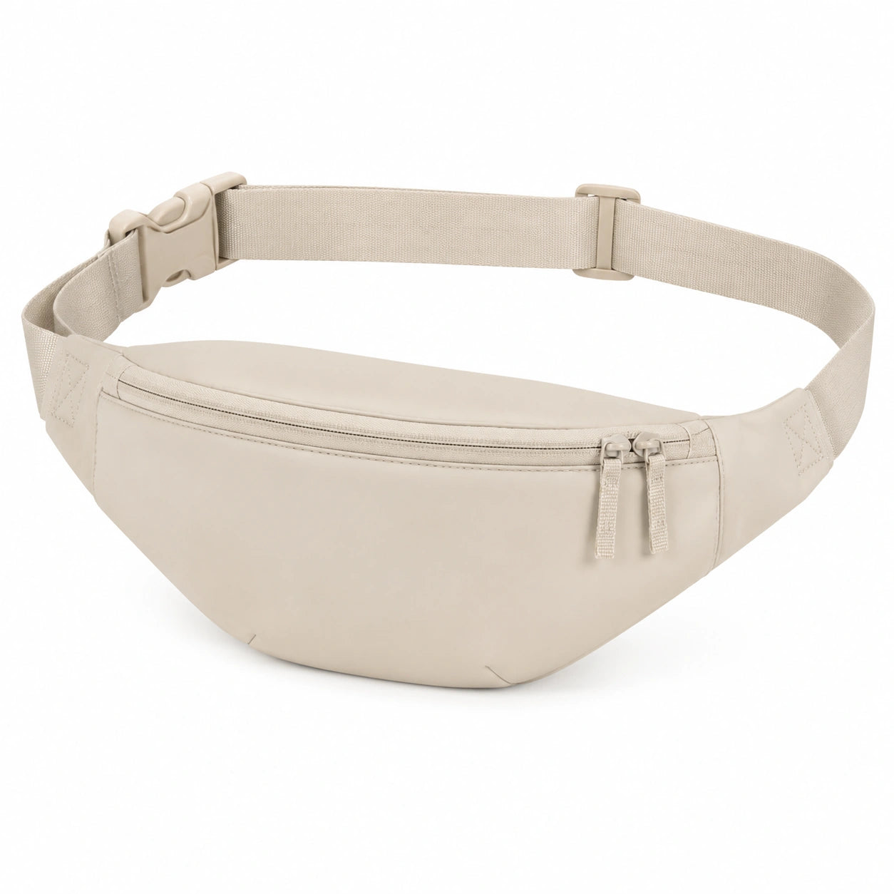 H¨¹fttasche 32 x 6 x 15 cm aus Kunstfaser Beige f¨¹r Alltag mit verstellbarem Gurt
