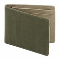 Geldb?rse 11.5 x 9 cm Textil Olivgr¨¹n Faltbar mit Kartenf?chern