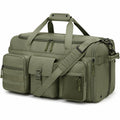 Reisetasche 55 x 28 x 30 cm Olivgr¨¹n Kunstfaser mit Schultergurt und Mehrfachf?chern
