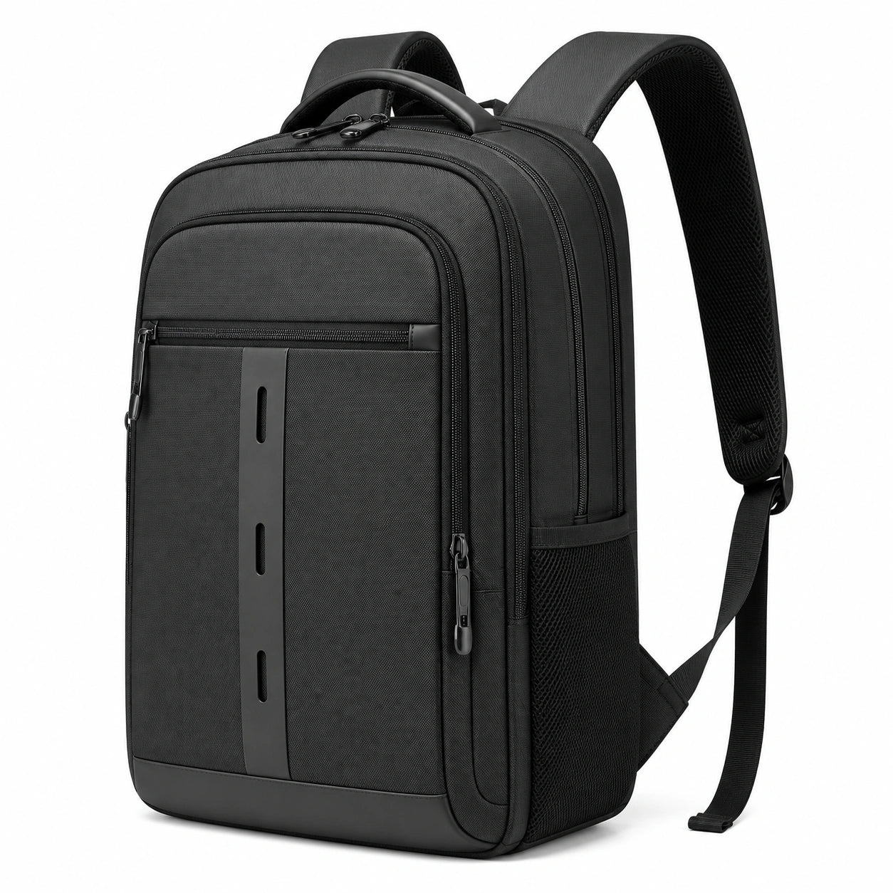 Rucksack 32 ¡Á 16 ¡Á 46 cm aus Textil Schwarz mit gepolsterten Schultergurten