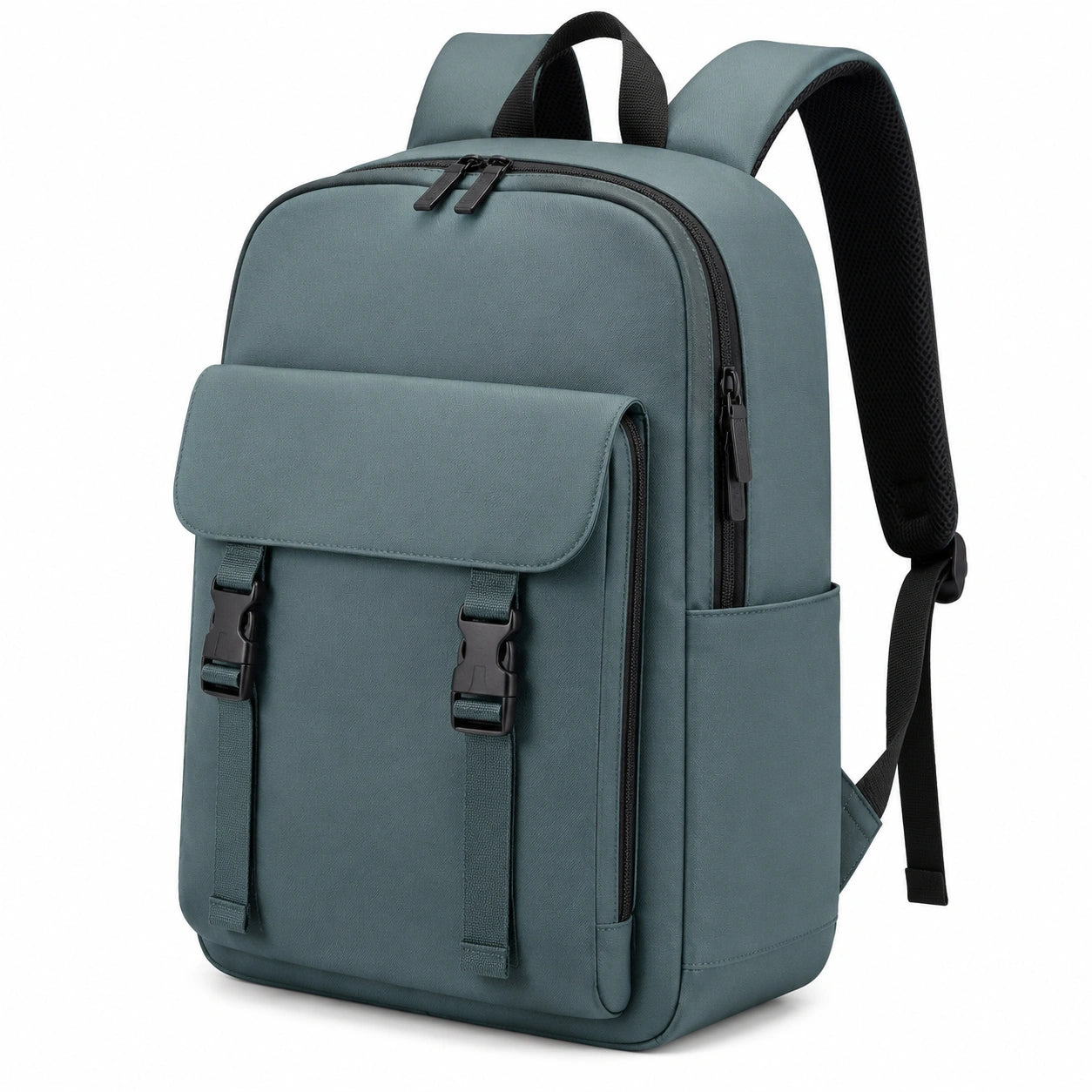 Rucksack 30 x 15 x 45 cm aus Textil Blaugrau f¨¹r Alltag mit gepolsterten Schultergurten