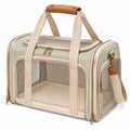 Transporttasche f¨¹r Haustiere 45 x 28 x 30 cm aus Textil in Hellgr¨¹n mit Netzfenstern und Schultergurt